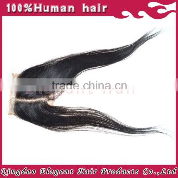 100% human virgin hair cheap free parting lace closure alibaba China