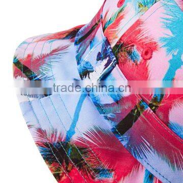Colorful Funny Flat Top Custom Printed Bucket Hat photo-4
