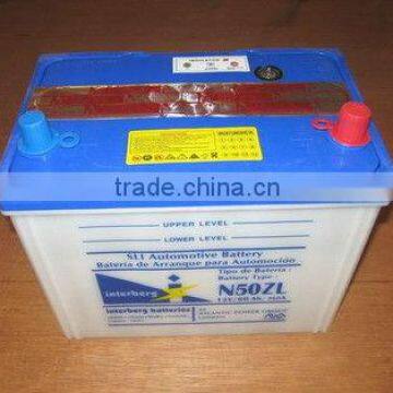 N50Z car batteries 12V 50Ah