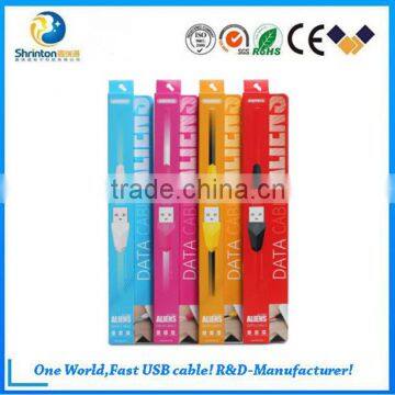 Top Selling Strongest TPE Wire Alien Cable 2.1A Fast Charging USB Cable and Data Cable for Phone photo-3