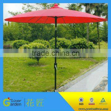 hotsale big folding aluminum tilt garden line decorative commercial patio umbrella                        
                                                Quality Choice