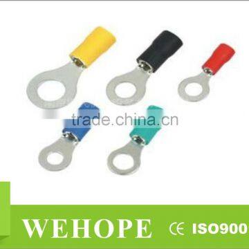 Vinyl Insulated tinned copper ring terminal,terminal lugs ring type,cable terminal