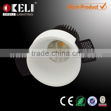 BIS approved no-edge led light downlight,led downlight housing with high PF driver and pure aluminum