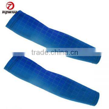 fashion uv protection polyester blue arm sleeves