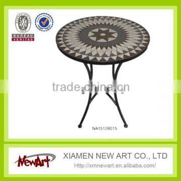 Living Room Metal Mosaic Furniture Patio Outdoor Metal Garden Furniture Set