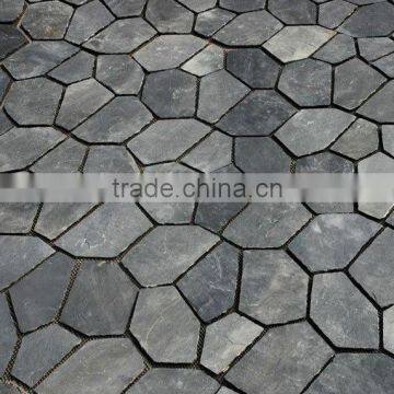 grey natural slate crazy paving stone