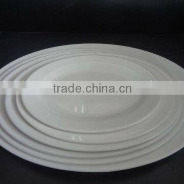 White melamine oval plate sets 2014 hot sale