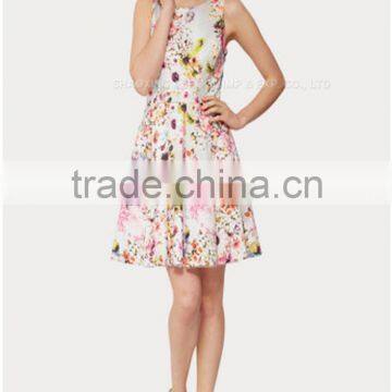 China manufacturer digital printing backless teenage party dress
