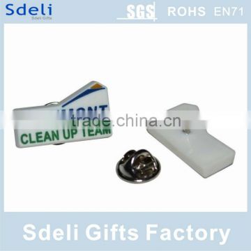 Promotional eco-friendly colorful Fashion custom Soft pvc lapel pin