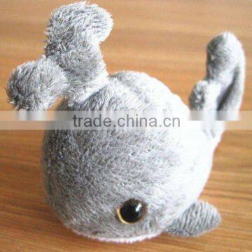 Lovely Growing water plush toys,baby gray whale stuffed toy