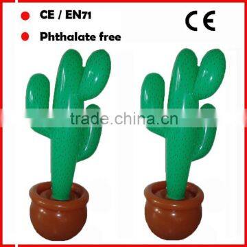 6P phthalate free PVC Inflatable cactus for sale
