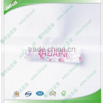 Custom colorful printed satin label for clothing