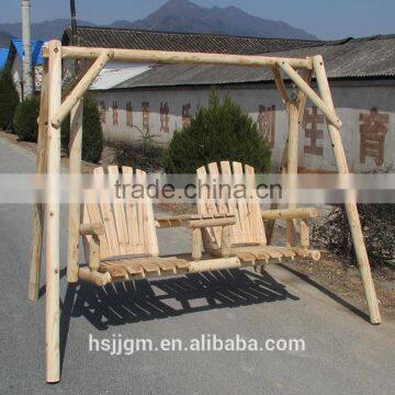 patio two seater wooden outdoor swing chair