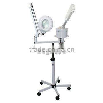 UV Ozone Rolling Facial Steamer Machine Salon Spa W/5x Mag Magnifying Light Lamp photo-6