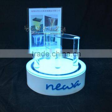 Acrylic Cosmetic Display Stand Round Makeup Display Rack photo-6