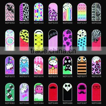 12 PCS X NAIL PATCH#MZSF 351-420 / 2013 NEW STYLE