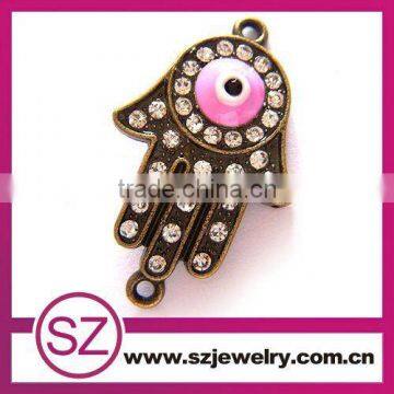 G20 hotsale rhinestone crystal hamsa hand evil eye jewelry