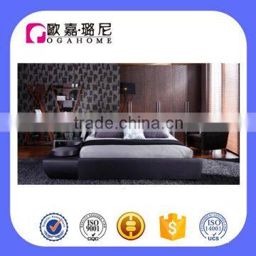 B1197A elegance comfy upholstered solid wood bed box bedroom bed