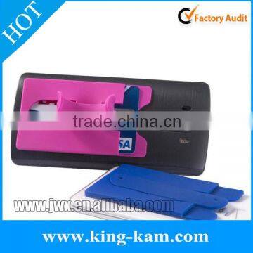 Promotion Gift Custom Logo 3M Adhesive Sticky Silicone Phone Card Holder photo-5