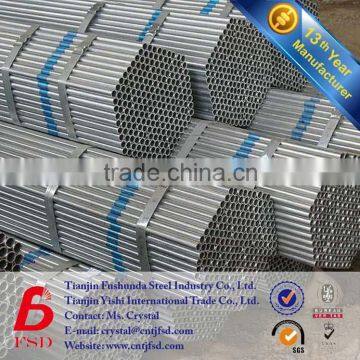 Astm a53 Pre Galvanized Steel Pipes,round mild carbon gi pipe hollow section