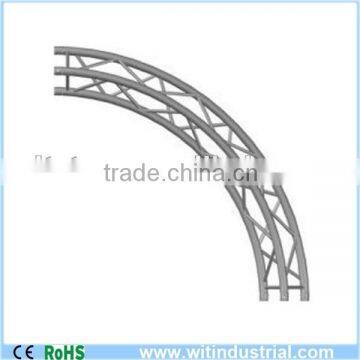 290x290 mm square section spigot connection aluminum circular arcs