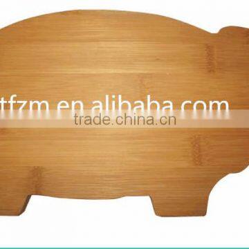 funny bamboo cutting board Cute pig bamboo cutting board