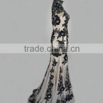 Sexy Zuhair Murad Black Embroidery Red Carpet Dress Floor Length Gown Dress For Party Vestidos Femininos TPD316 photo-3