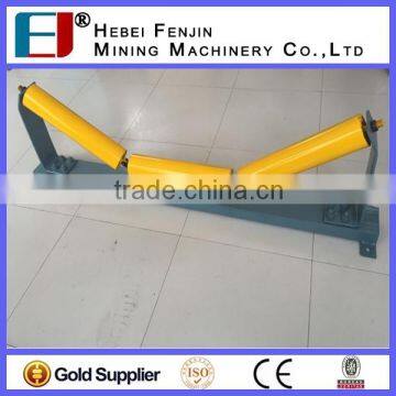 Steel Tube Q235 Troughing Type Carrying Idler Roller With Electrostatic Painting photo-6