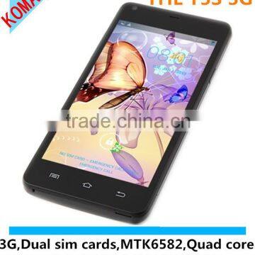 KOMAY Wholesale 4.7 inch Android 4.2 THL T5s Smartphone MTK6582 Quad Core 1.3GHz 1GB 4GB QHD IPS Screen