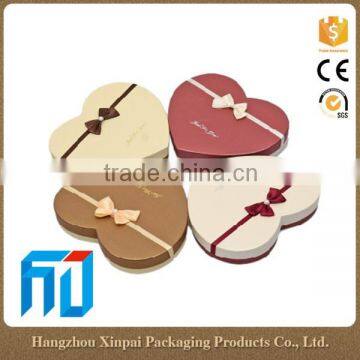 Heart shape paper chocolate gift box with dividers