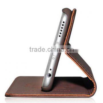 Vintage Flower Printing With Rivet Leather Case, for Iphone 6 Leather Case photo-3