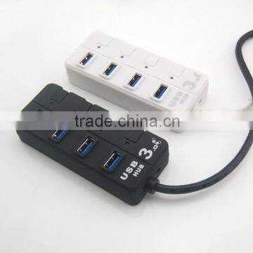 3.0 Super High Speed 4 Port Usb Hub With Switch Button photo-6