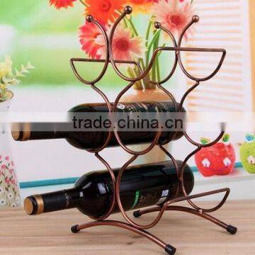 European High Shoe Wine Holder 8 Bottle Wooden Wine Glass Bottle Holder