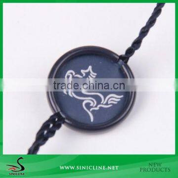 Sinicline Aluminum Garment Seal Tag with High Quality Silk printed Brand Logo