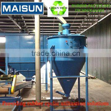 rubber powder fibre separator machine Waste tire recycling plant