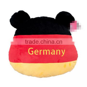 Soft Plush National Flag Bear Cushion Pillow For Gifts