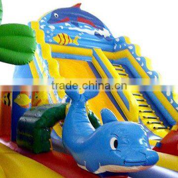 Tropical Theme Kids Inflatable Trampoline,inflatable Kids Jumping Trampoline,seaworld Inflatable Trampoline for Sale photo-3