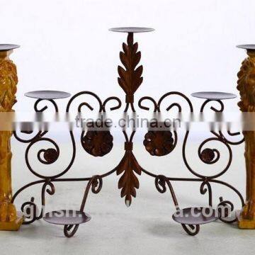 Wholesale Traditional columnar type candlestickr wedding,Retro and Europe resin antique candle holders