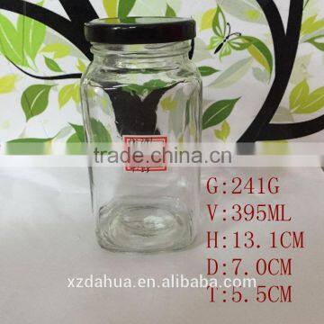 200ml Square Glass Jar for Honey With Metal Lid photo-4