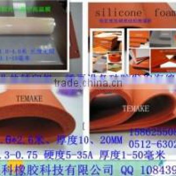 Closed-cell silicone foam sheet