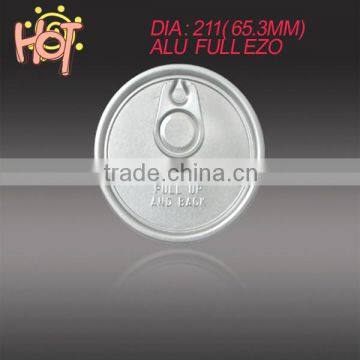 211(65MM) Aluminum Full easy open end