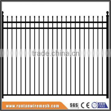 Hot sale steel picket fence ( factory ,ISO 9001 certificate )