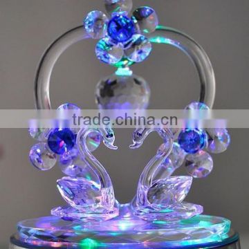 Nice Crystal Swan beautiful Wedding Crystal Gift Home Decoration