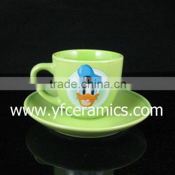 YF27014 ceramic coffee cup and saucer