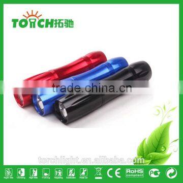 Promotion Led Aluminum Flashlight Mini Portable 1w Flashlight for AA Battary Cheap Falshlight for Emergency Flashlight
