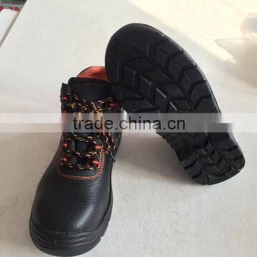 2015 Hot Selling Embossed Leather Safety Shoes, Steel Toe and Steel Plate, HW-2051 photo-3