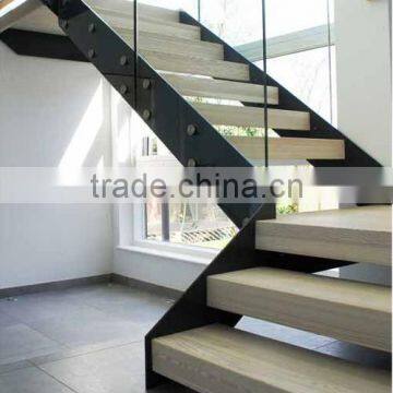 Indoor Iron Wood Straight Staircase Design for US Decoration ---YUDI photo-3