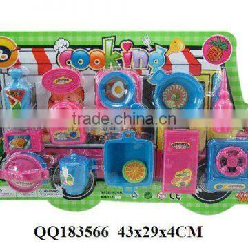 Cooking play set, plastic kitchen set toy, funny toy for kid