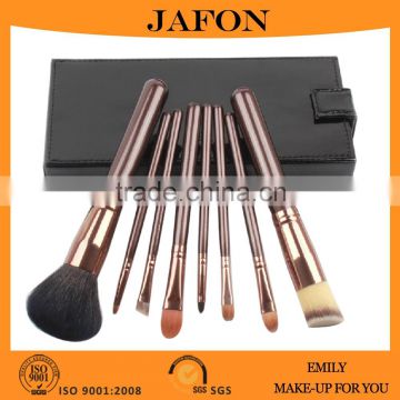 8pcs Factory Wholesale Custom Makeup Brush Set With Black Cosmetic Mirror Box