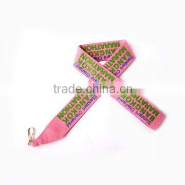 fashionable ribbon/custom medal lanyards/medal lanyard for promotion